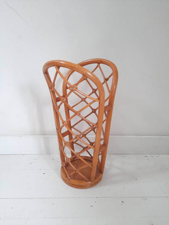 Image 1 of Porte-Parapluie Vintage En Rotin
