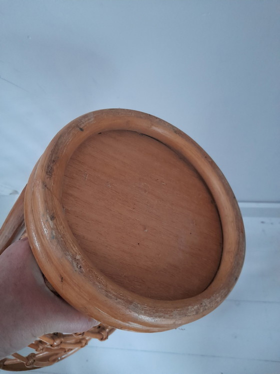 Image 1 of Porte-Parapluie Vintage En Rotin