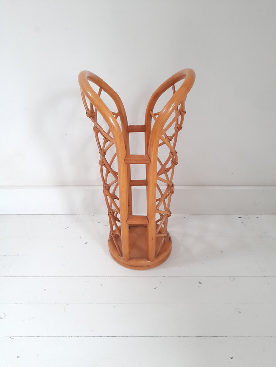 Image 1 of Porte-Parapluie Vintage En Rotin