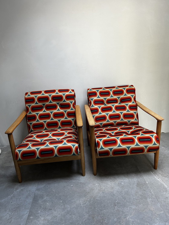 Image 1 of Paire de fauteuils Gfm-142 Edmund Homa 70's Pologne