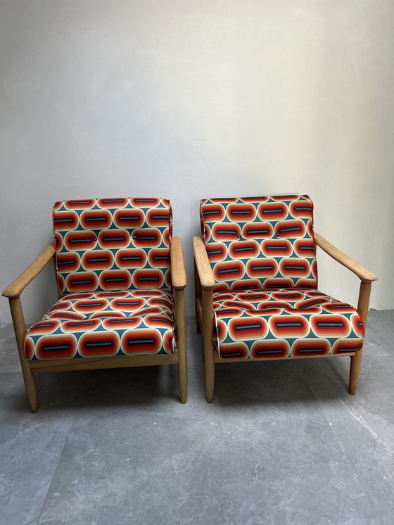 Image 1 of Paire de fauteuils Gfm-142 Edmund Homa 70's Pologne