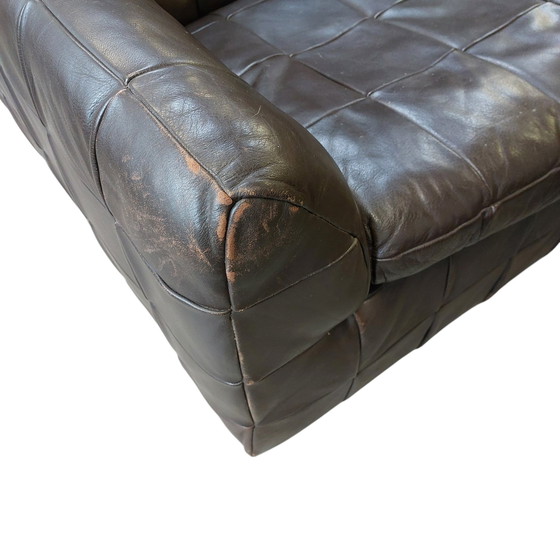 Image 1 of Set de 3 sièges en cuir vintage Patchwork Artima