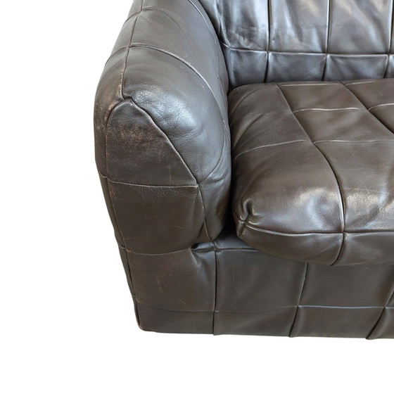 Image 1 of Set de 3 sièges en cuir vintage Patchwork Artima