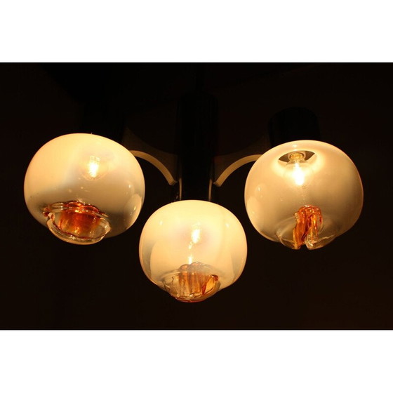 Image 1 of Lustre vintage en verre de Murano, 1970