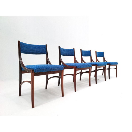 Image 1 of Ensemble Mid Century de 4 chaises et 2 fauteuils modèle 110 par Ico Parisi, Italie années 1960