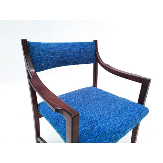 Image 1 of Ensemble Mid Century de 4 chaises et 2 fauteuils modèle 110 par Ico Parisi, Italie années 1960