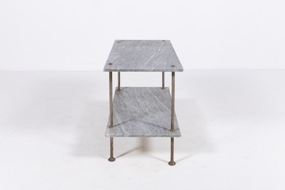 Image 1 of Table d'appoint en marbre, design italien, années 1960