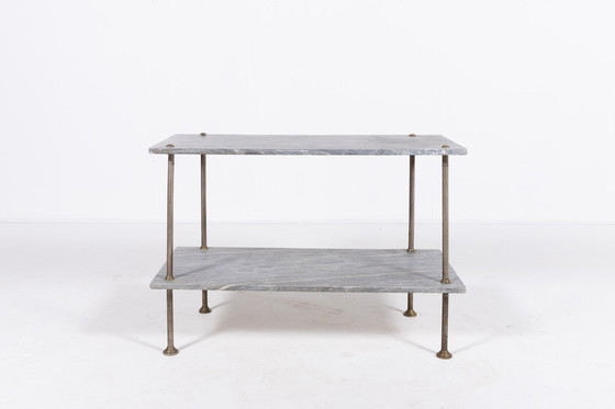 Image 1 of Table d'appoint en marbre, design italien, années 1960