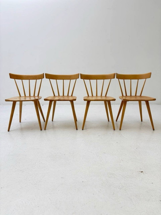 Image 1 of Mid Century Chaises à barreaux Set Par Paul Mccobb Planner Group, 1920Ers
