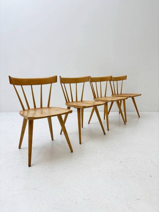 Mid Century Chaises à barreaux Set Par Paul Mccobb Planner Group, 1920Ers