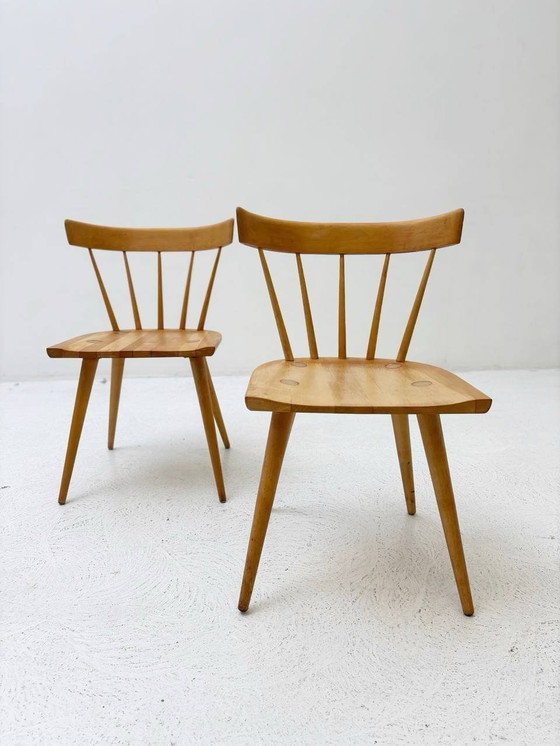Image 1 of Mid Century Chaises à barreaux Set Par Paul Mccobb Planner Group, 1920Ers