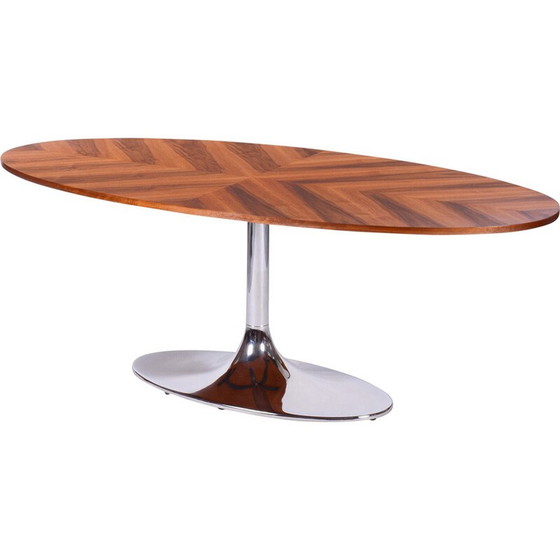 Image 1 of Table ovale vintage par Kovona, Tchécoslovaquie années 1960
