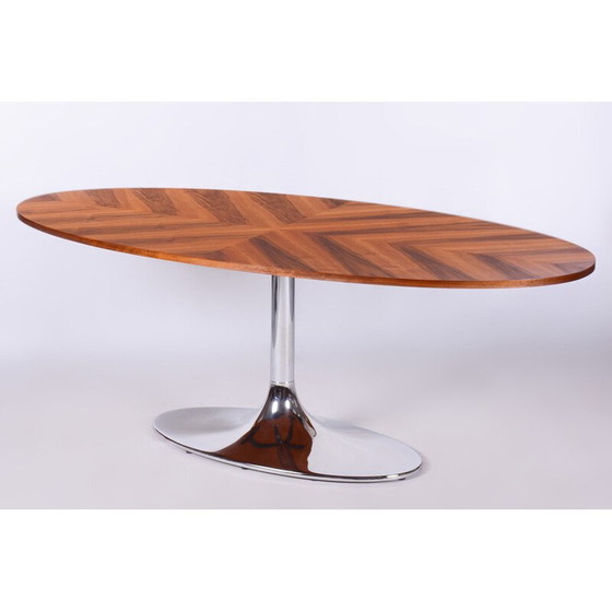 Image 1 of Table ovale vintage par Kovona, Tchécoslovaquie années 1960