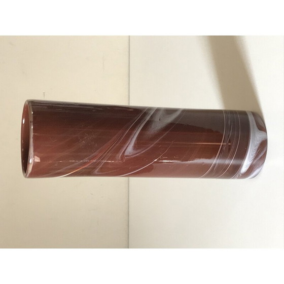 Image 1 of Vase vintage en pâte de verre à volutes par Maure Veil, 1960