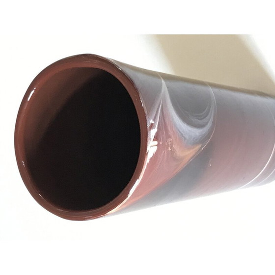 Image 1 of Vase vintage en pâte de verre à volutes par Maure Veil, 1960