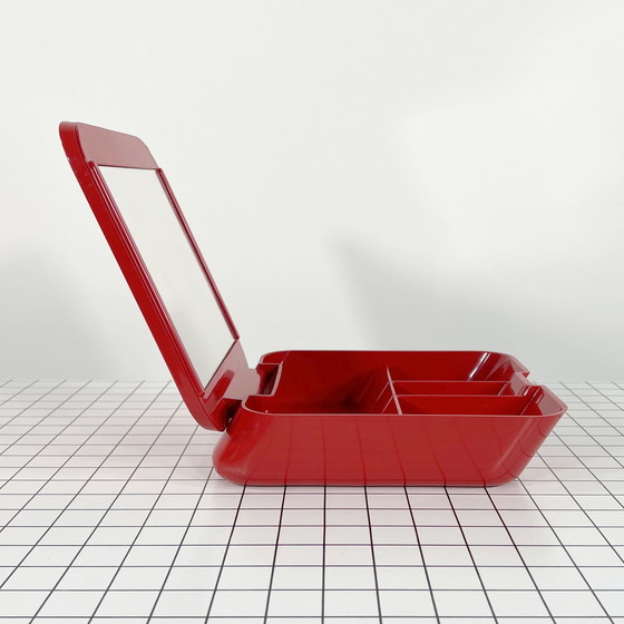 Image 1 of Vanity Box rouge de Makio Hasuike pour Gedy, 1970S