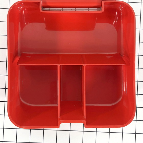 Image 1 of Vanity Box rouge de Makio Hasuike pour Gedy, 1970S