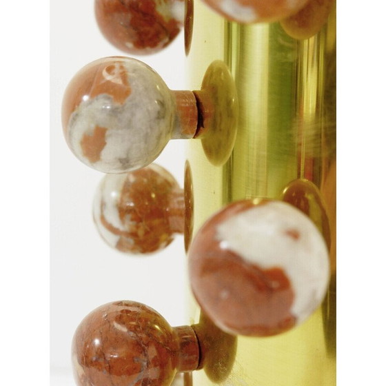 Image 1 of Lampe de table vintage en marbre et laiton, Italie