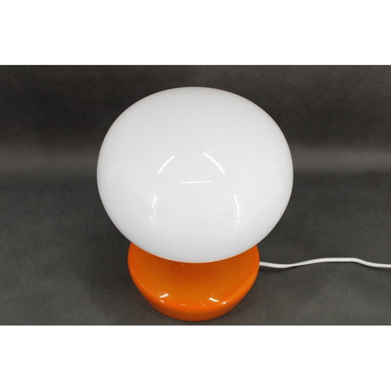 Image 1 of Lampe de table vintage à champignon en verre orange par Stepan Tabery, Tchécoslovaquie 1970