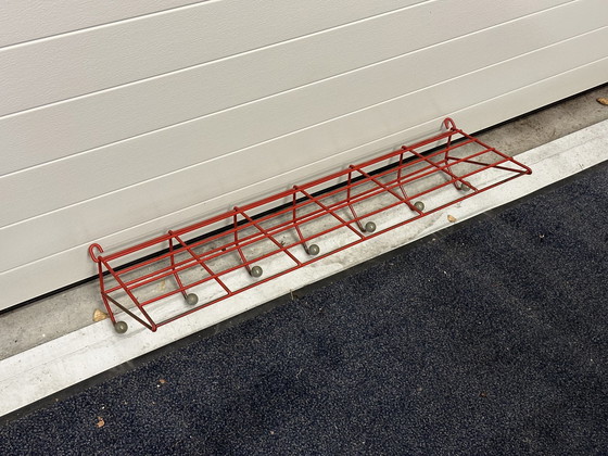 Image 1 of Porte-manteau vintage rouge