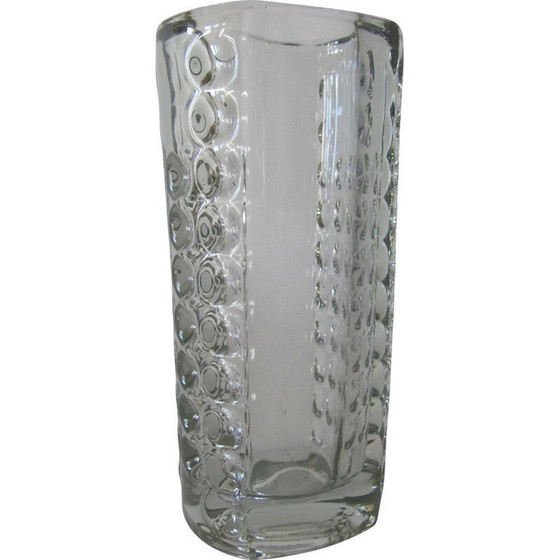 Image 1 of Vase vintage en verre par Rudolf Jurnikl pour Sklo Union, Tchécoslovaquie 1960