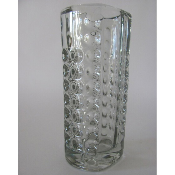 Image 1 of Vase vintage en verre par Rudolf Jurnikl pour Sklo Union, Tchécoslovaquie 1960
