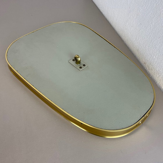 Image 1 of Miroir de table vintage en laiton par Vereinigte Werkstätten Munich, Allemagne années 1950