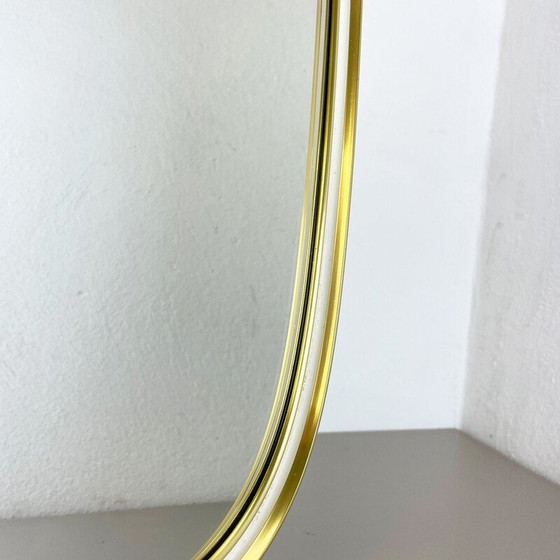 Image 1 of Miroir de table vintage en laiton par Vereinigte Werkstätten Munich, Allemagne années 1950