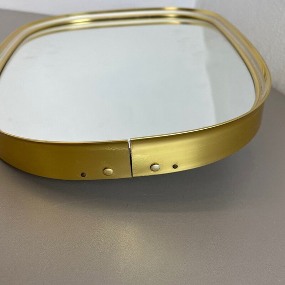 Image 1 of Miroir de table vintage en laiton par Vereinigte Werkstätten Munich, Allemagne années 1950