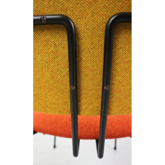 Image 1 of Paire de fauteuils vintage modèle 5003 en acier et laine par Rudolf Wolf pour Elsrijk, Pays-Bas 1950