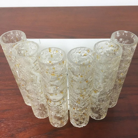 Image 1 of Applique vintage en verre et métal par Doria, Allemagne 1960