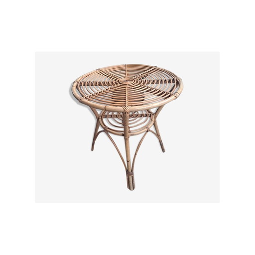 Table en bambou italienne du milieu du siècle, 1970