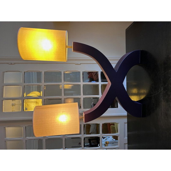 Image 1 of Vintage ceramic lamp by Mathias Paris for Masse Fourmaintraux, 1990