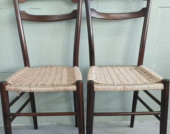 Image 1 of 2x Chaises de cuisine vintage