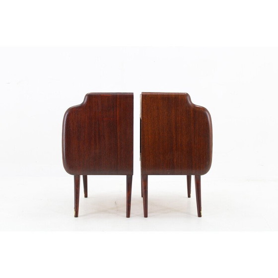 Image 1 of Paire de tables de nuit vintage, Italie années 1950