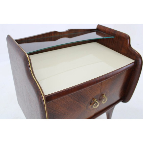 Image 1 of Paire de tables de nuit vintage, Italie années 1950