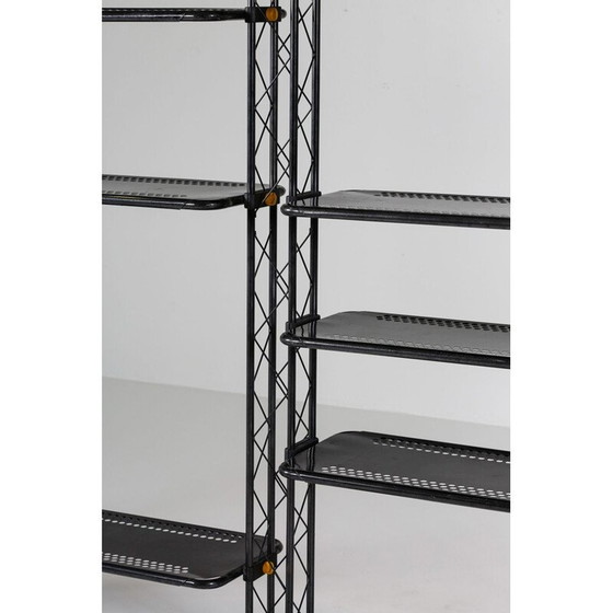 Image 1 of Système d'étagères vintage industriel post-moderne par Orezero, Italie 1980