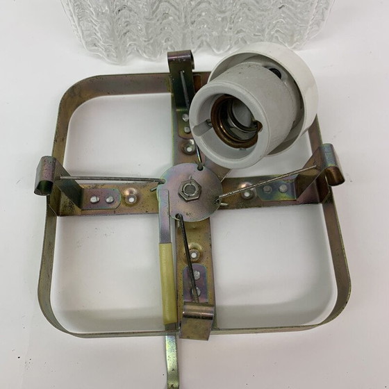 Image 1 of Plafonnier en verre du milieu du siècle, années 1970