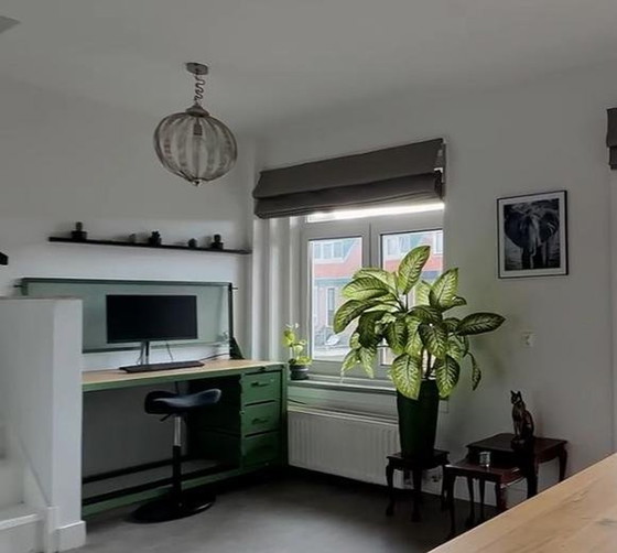 Image 1 of Table de travail / bureau industriel vintage - Authentique