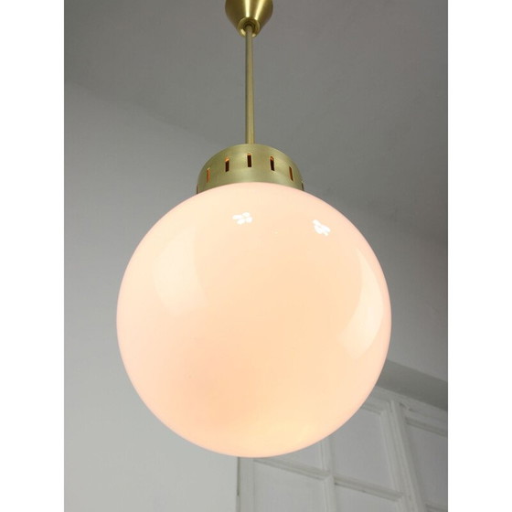 Image 1 of Lampe suspendue en opaline Mid Century