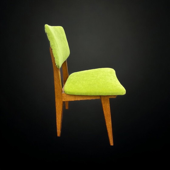 Image 1 of Chaises vintage en bois de chêne par René Jean Caillette, 1950