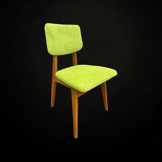 Image 1 of Chaises vintage en bois de chêne par René Jean Caillette, 1950