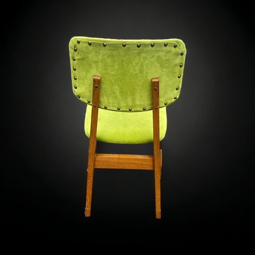 Chaises vintage en bois de chêne par René Jean Caillette, 1950