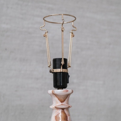 Lampadaire vintage en onyx, Suède 1970