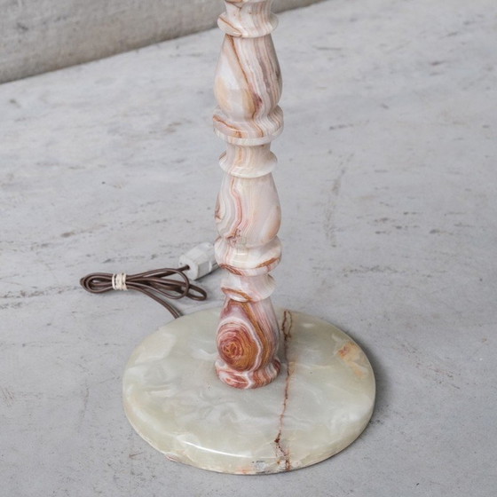 Image 1 of Lampadaire vintage en onyx, Suède 1970