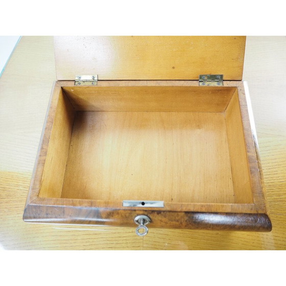 Image 1 of Boîte à bijoux vintage en bois Art Deco, Allemagne 1920
