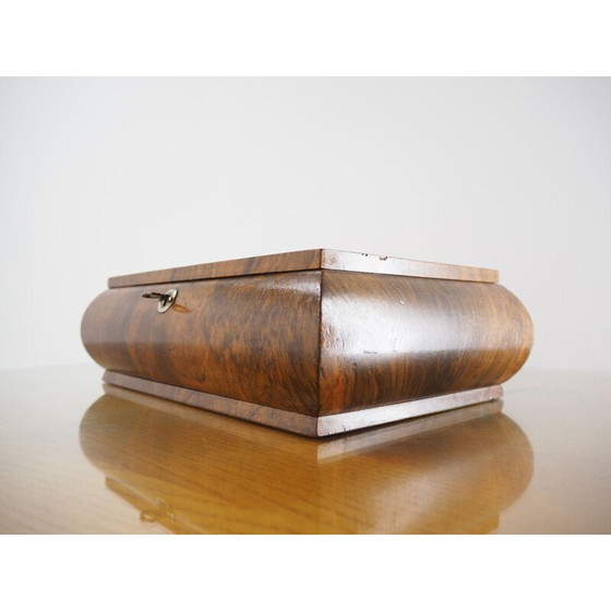 Image 1 of Boîte à bijoux vintage en bois Art Deco, Allemagne 1920