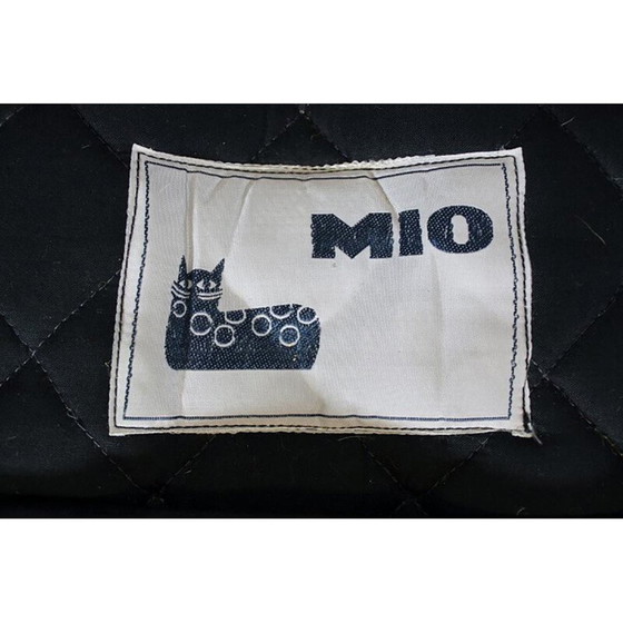 Image 1 of Fauteuil vintage en cuir et bois de hêtre par Mio, Suède 1960