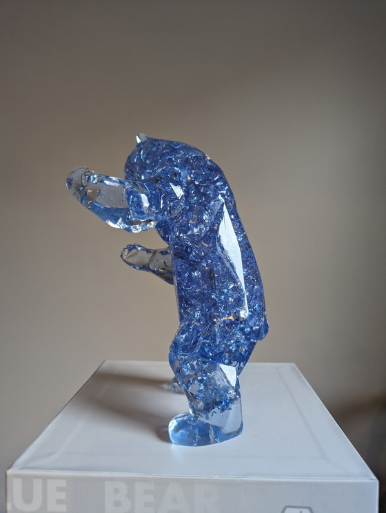 Image 1 of Richard Orlinski Bear Bubble Blue