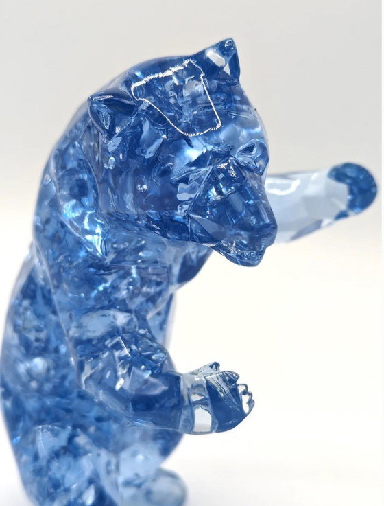 Image 1 of Richard Orlinski Bear Bubble Blue